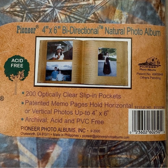 Pioneer Natural Photo Album Book Clear Slip-In Pockets Memo Pages Bi-Directional - Picture 8 of 11